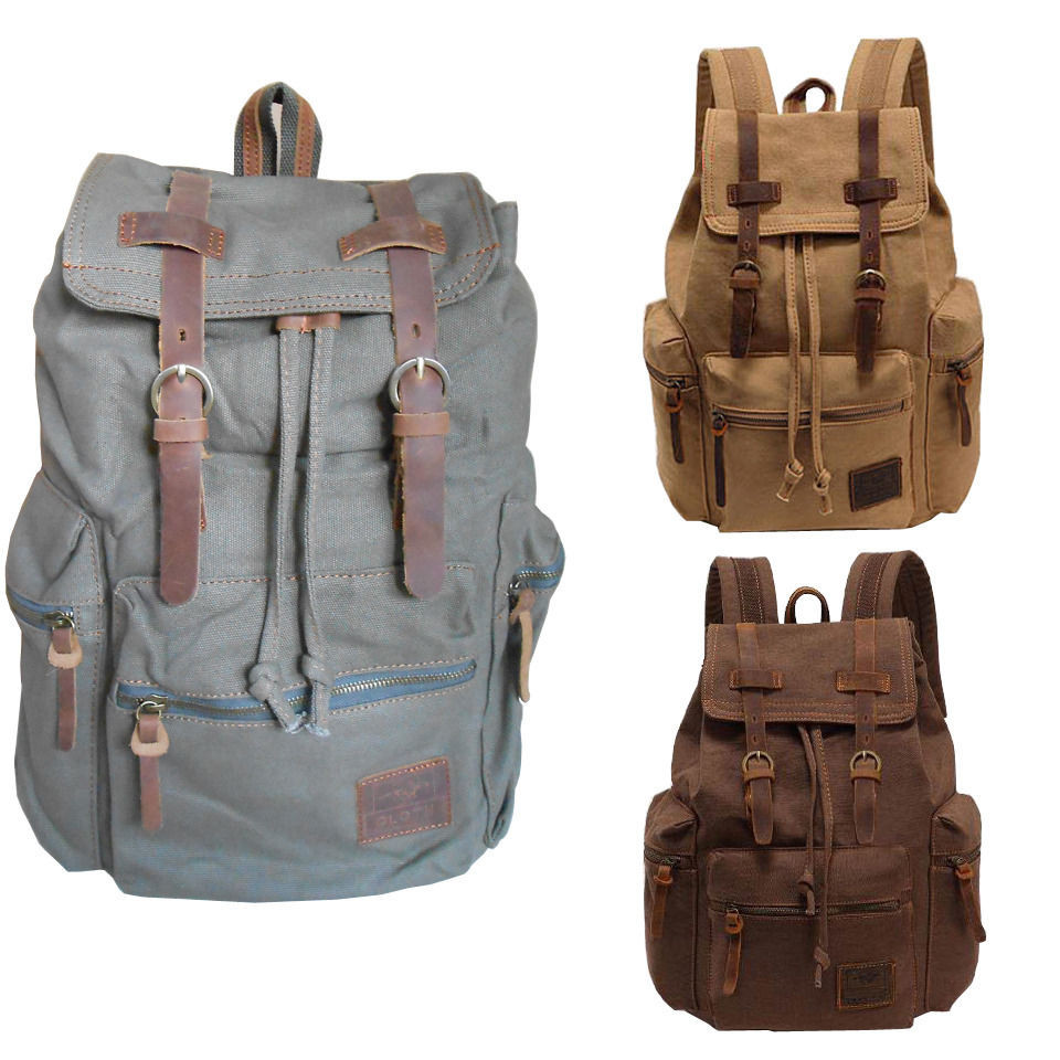 Travel Canvas Sport Rucksack Camping School Satchel Laptop Hiking Bag Backpack 